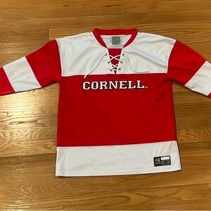 Cornell Red and White Kids Hockey Jersey 🐻
